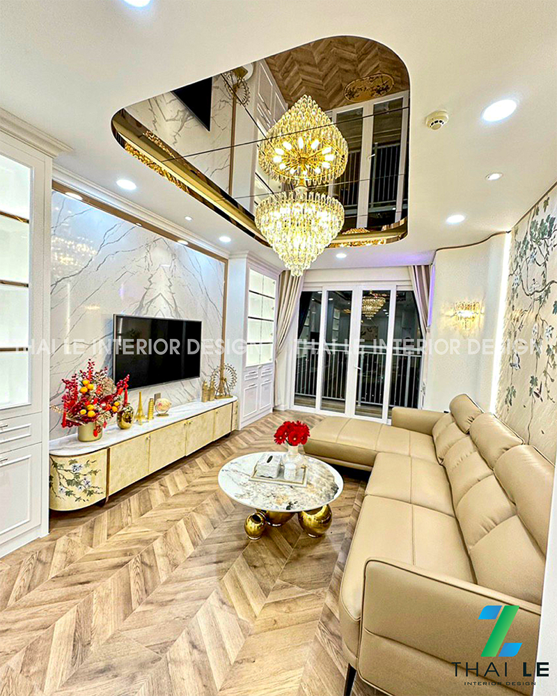 Thi công nội thất căn hộ A15.03 An Phú Q6 - 135m2